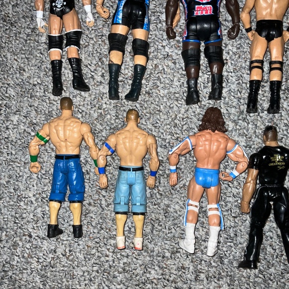 Lot Of 12 WWE/WWF Mattel & JAKKS Pacific Inc. Wrestling Action Figures. - Picture 9 of 10
